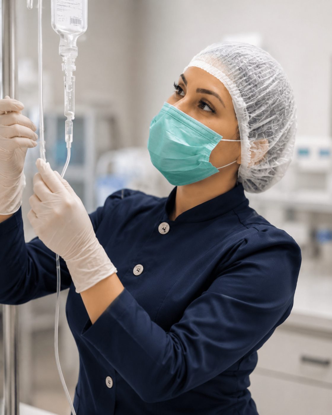 Daniela em atendimento clínico